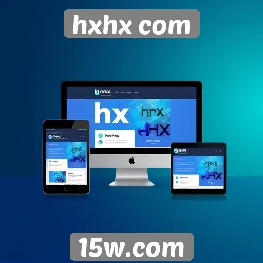 Desempenho técnico do site hxhx com em dispositivos variados